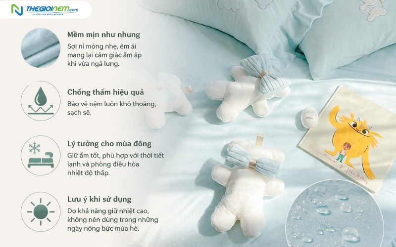 Ga chống thấm lụa nỉ
