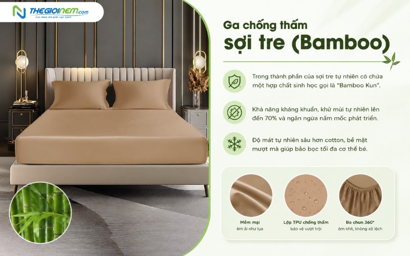 Ga chống thấm sợi tre (Bamboo)