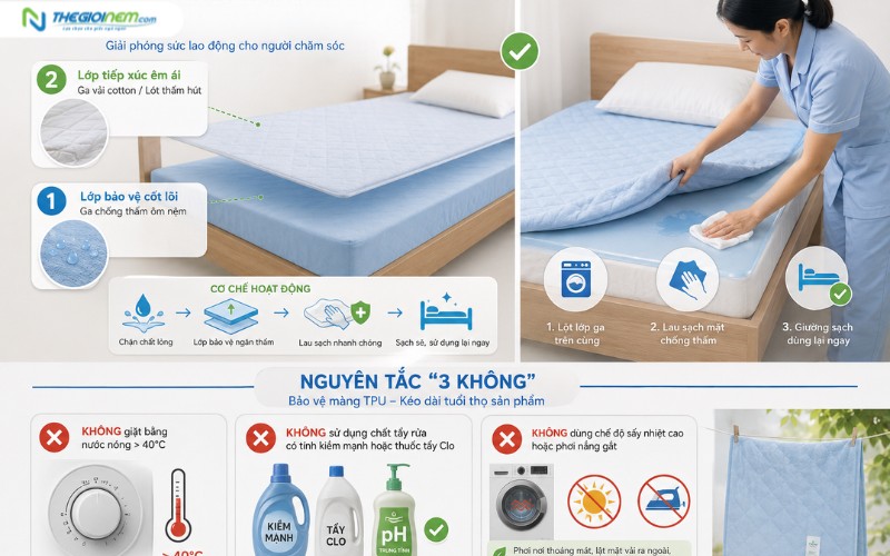 Hướng dẫn vệ sinh ga chống thấm đúng cách