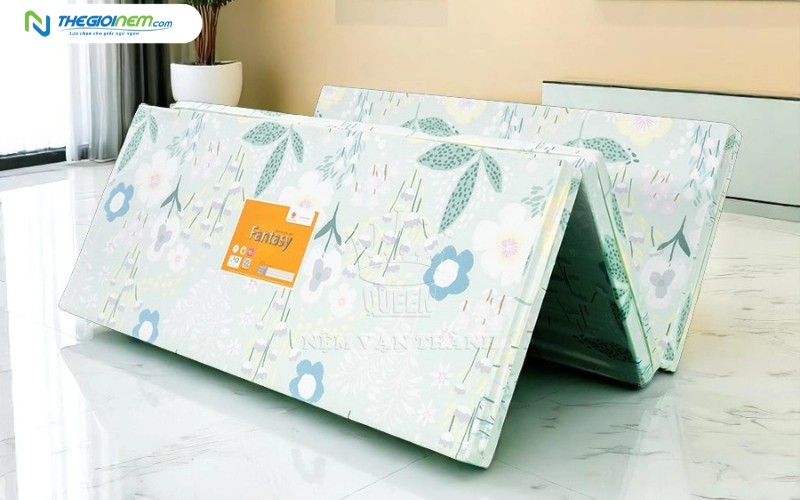 Nệm bông ép Vạn Thành vải Cotton