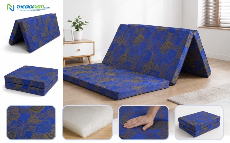 Nệm gấp 3 PE Korea Hàn Quốc