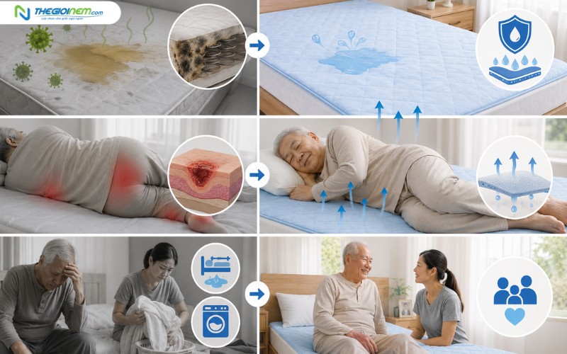 Tại sao người cao tuổi cần một loại ga chống thấm chuyên biệt