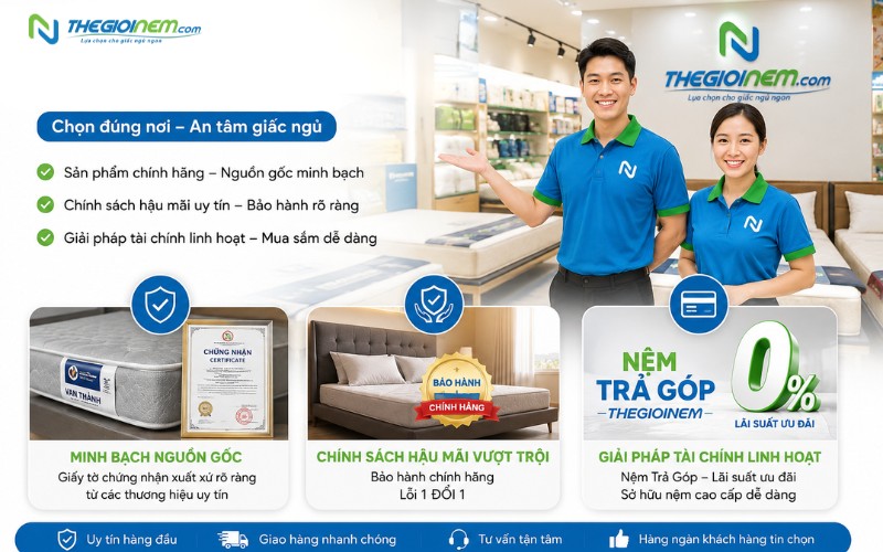 Thế Giới Nệm địa điểm uy tín rất vui được đồng hành cùng Quý Khách