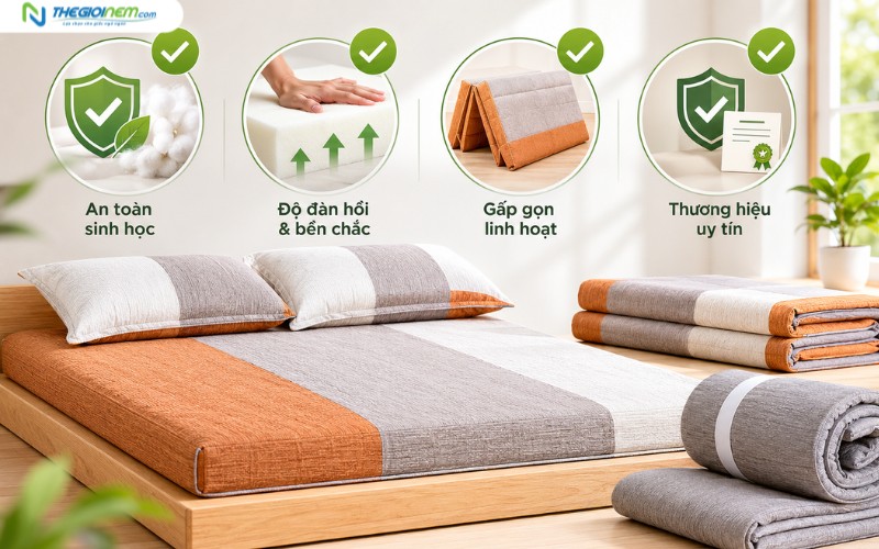 Tiêu chí cốt lõi khi chọn mua nệm dưới 1 triệu