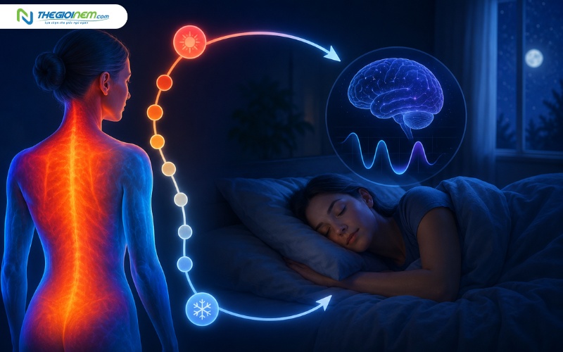 Mối liên hệ giữa nhiệt độ cơ thể và chất lượng giấc ngủ sâu