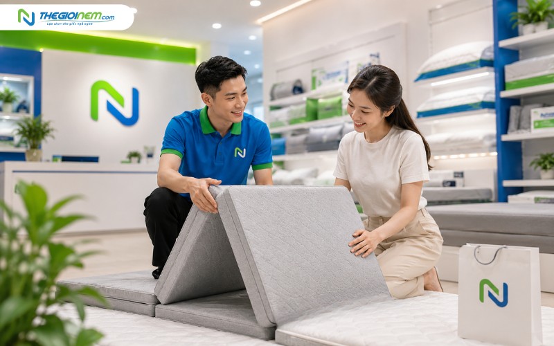 Mua nệm gấp gọn ở đâu uy tín, chính hãng?
