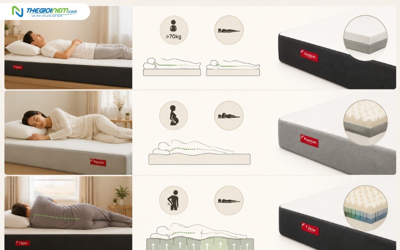 Kinh nghiệm chọn nệm foam Oyasumi