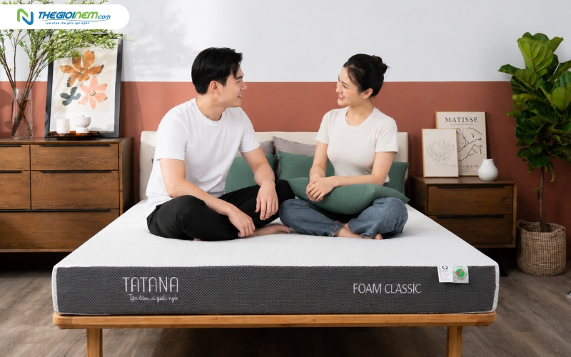 Mẫu nệm foam Classic TATANA lý tưởng cho cặp đôi