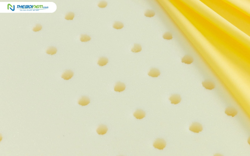 Ruột nệm foam kết cấu nguyên khối, mặt lỗ thoáng khí