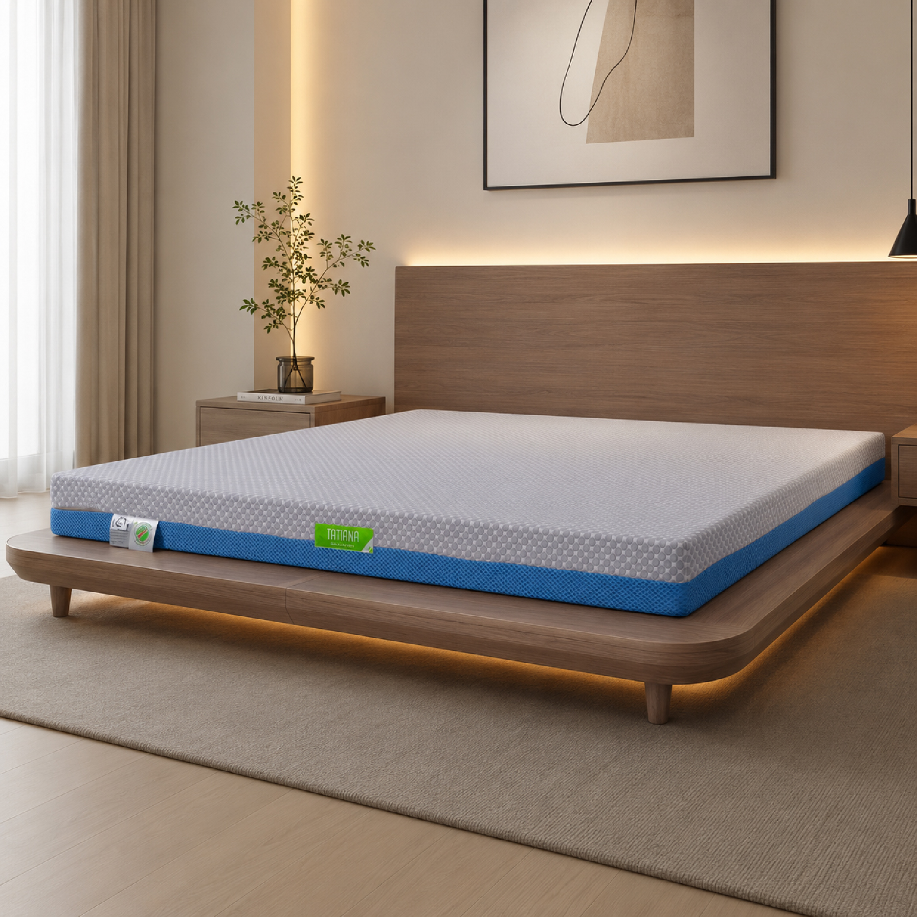 Nệm cao su nhân tạo mát lạnh TATANA mẫu cũ