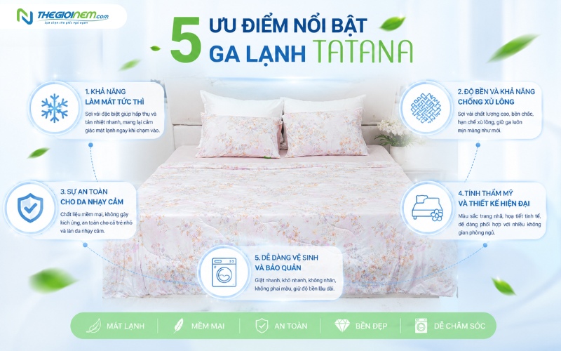 Những ưu điểm của ga lạnh TATANA
