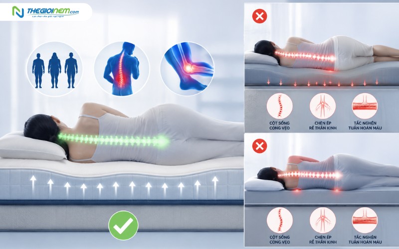 Tại sao việc chọn đúng tấm nệm cao su Ưu Việt lại quan trọng?