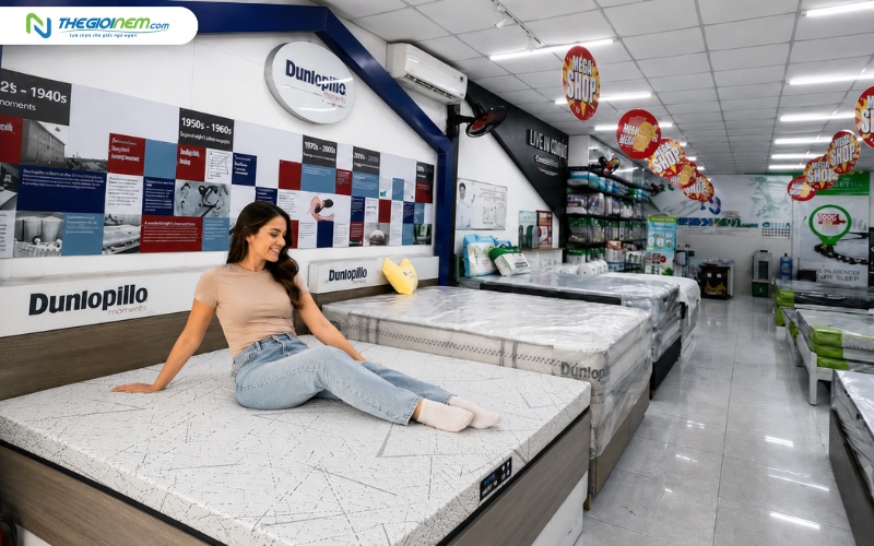 Trải nghiệm sản phẩm trước khi mua nệm
