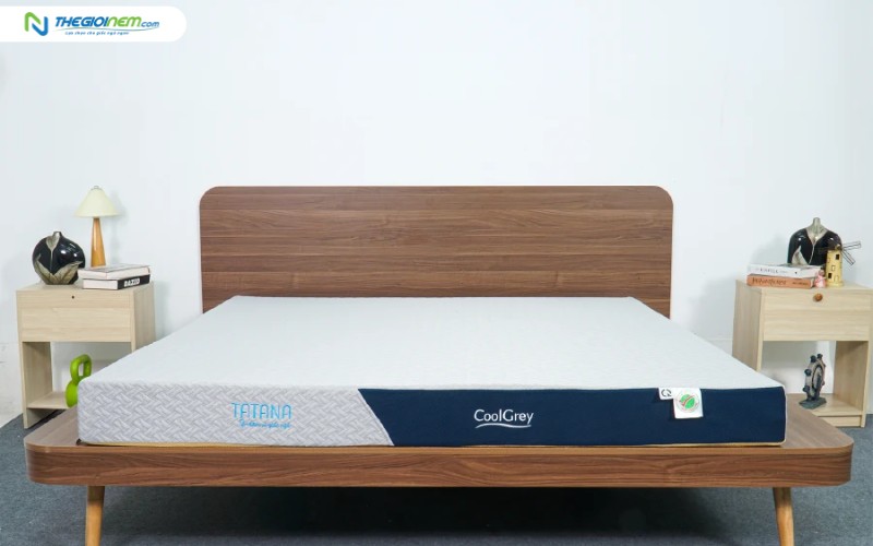 Nệm cao su thiên nhiên than hoạt tính TATANA Cool Grey