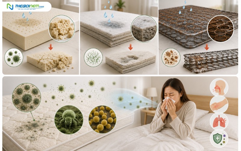Tại sao cần chống ẩm cho nệm?