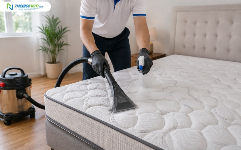 Xử lý nệm lò xo bị mốc