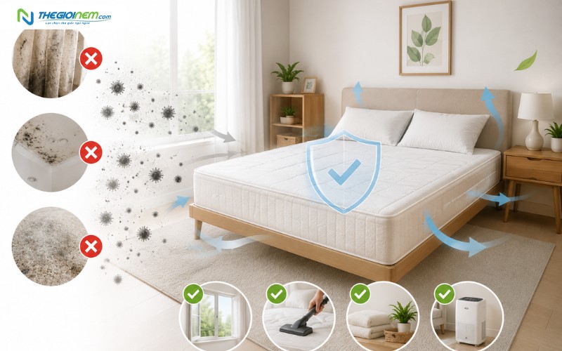Tại sao vệ sinh phòng ngủ là chìa khóa để bảo vệ nệm?