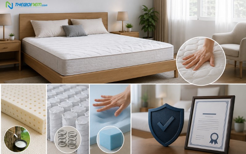 Tầm quan trọng của việc chọn nệm chất lượng để hạn chế xẹp lún
