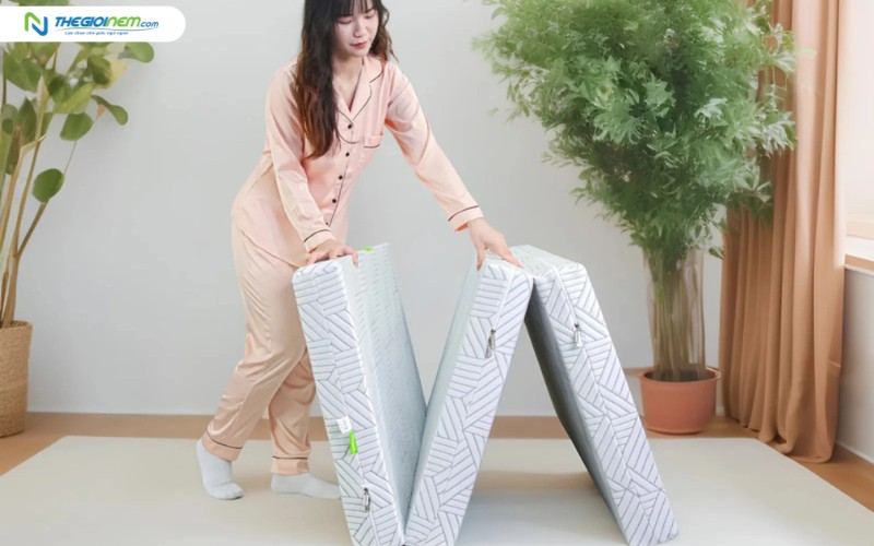 Nệm cao su bông TATANA gấp 3