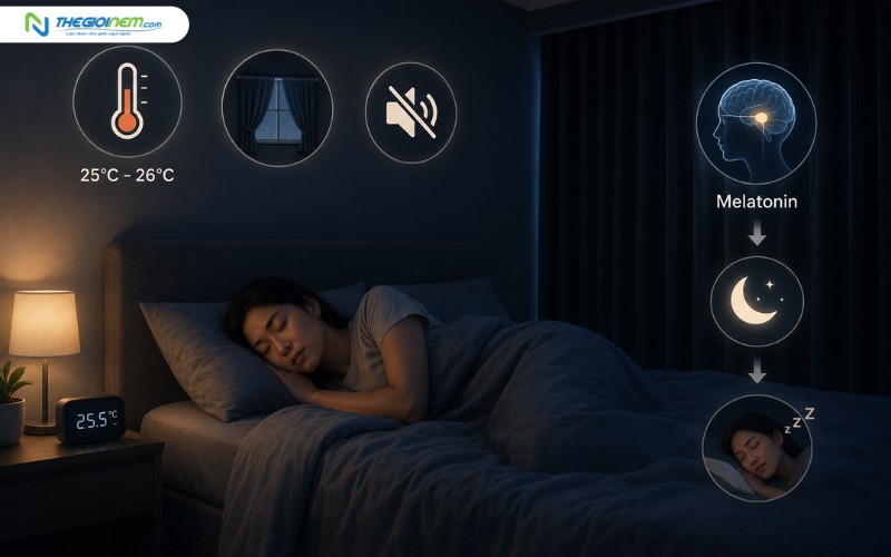 Thiết lập môi trường ngủ tối ưu