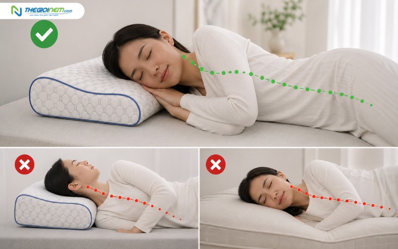 Chọn nệm và gối nâng đỡ phù hợp