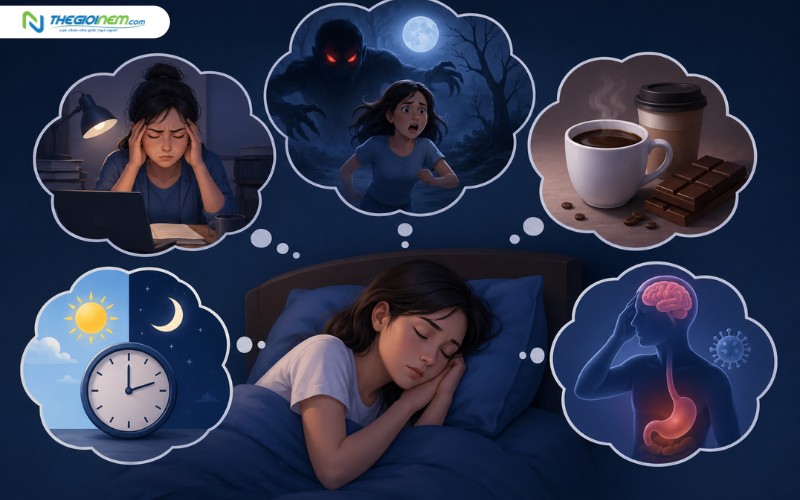 Nguyên nhân khiến bạn ngủ hay mơ, mơ nhiều hoặc gặp ác mộng