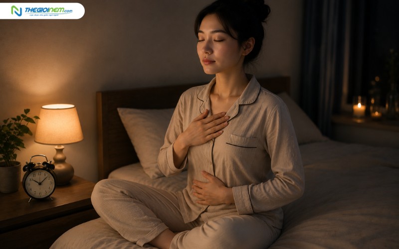 Tập hít thở sâu hoặc thư giãn cơ thể