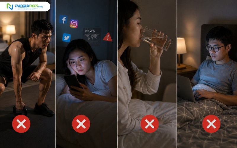 Những điều cần tránh tuyệt đối trước khi đi ngủ