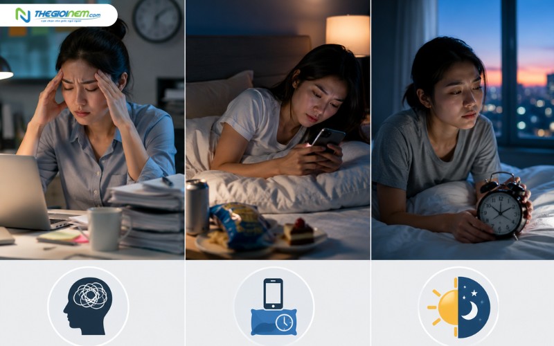 Nguyên nhân dẫn đến rối loạn giấc ngủ không thực tổn
