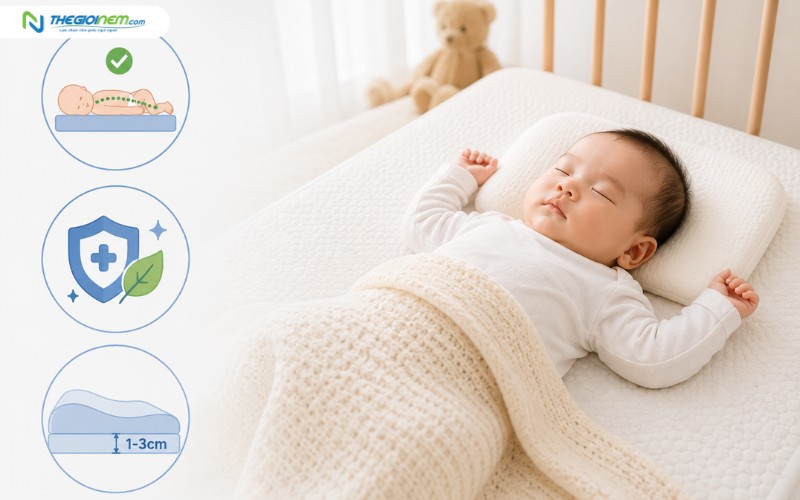 Vai trò của chất lượng nệm trong giấc ngủ trẻ sơ sinh