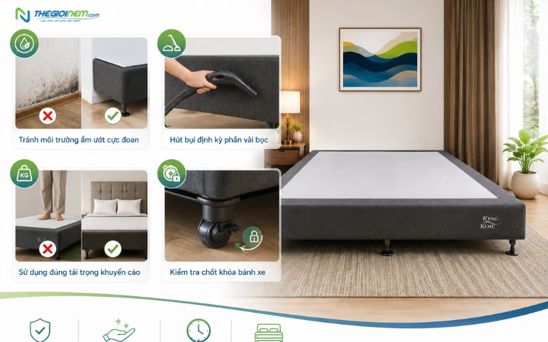 Hướng dẫn bảo quản Divan KingKoil bền đẹp theo thời gian