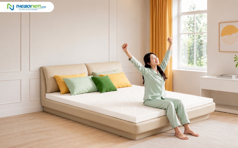 Nệm cao su thiên nhiên Vạn Thành được sản xuất từ nguyên liệu tự nhiên