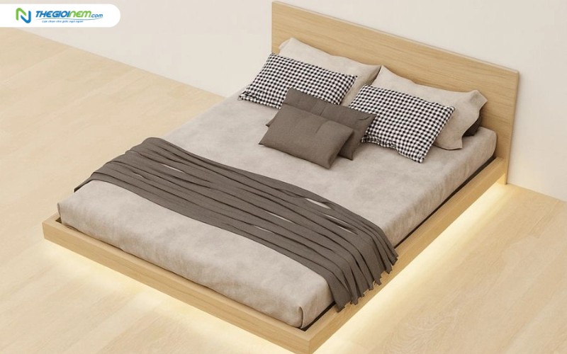 Giường ngủ Tatami đèn Led MDF039