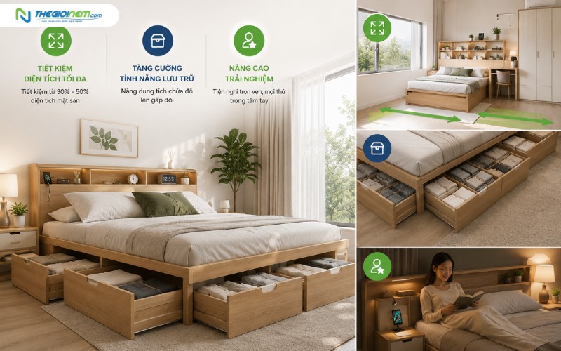 Lợi ích vượt trội khi sử dụng giường ngủ thông minh