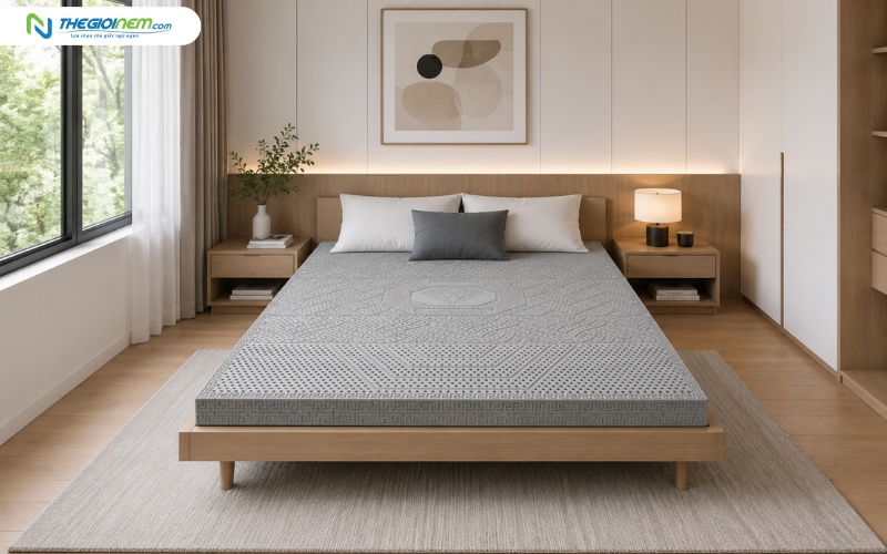 Nệm cao su than hoạt tính Kim Cương 5Zone Biolux