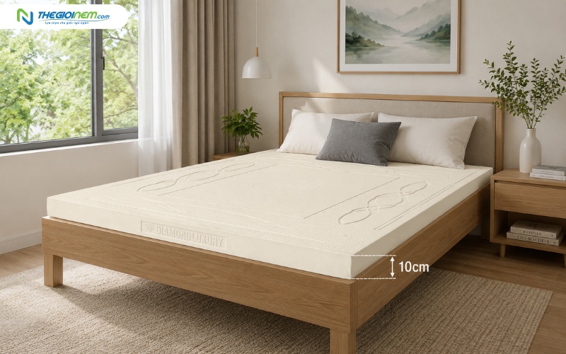 Nệm cao su thiên nhiên Kim Cương Luxury