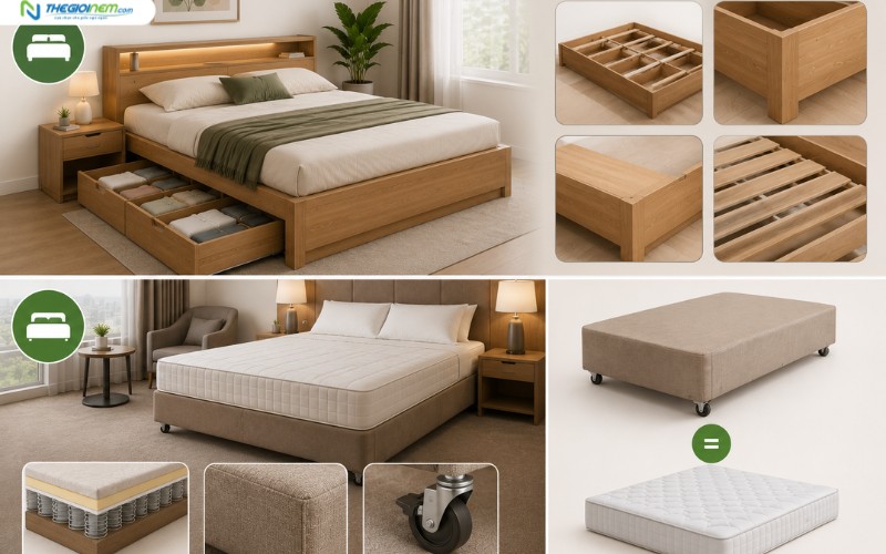 Tìm hiểu về giường ngủ truyền thống và Divan