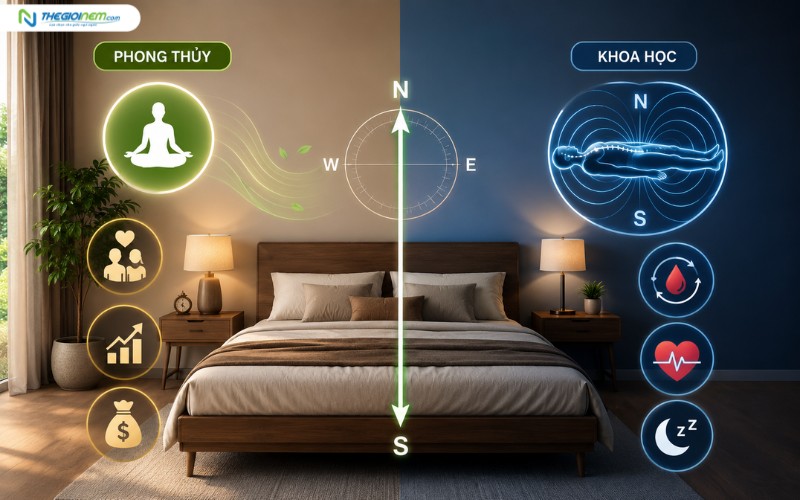 Tầm quan trọng của hướng giường ngủ trong đời sống hiện đại