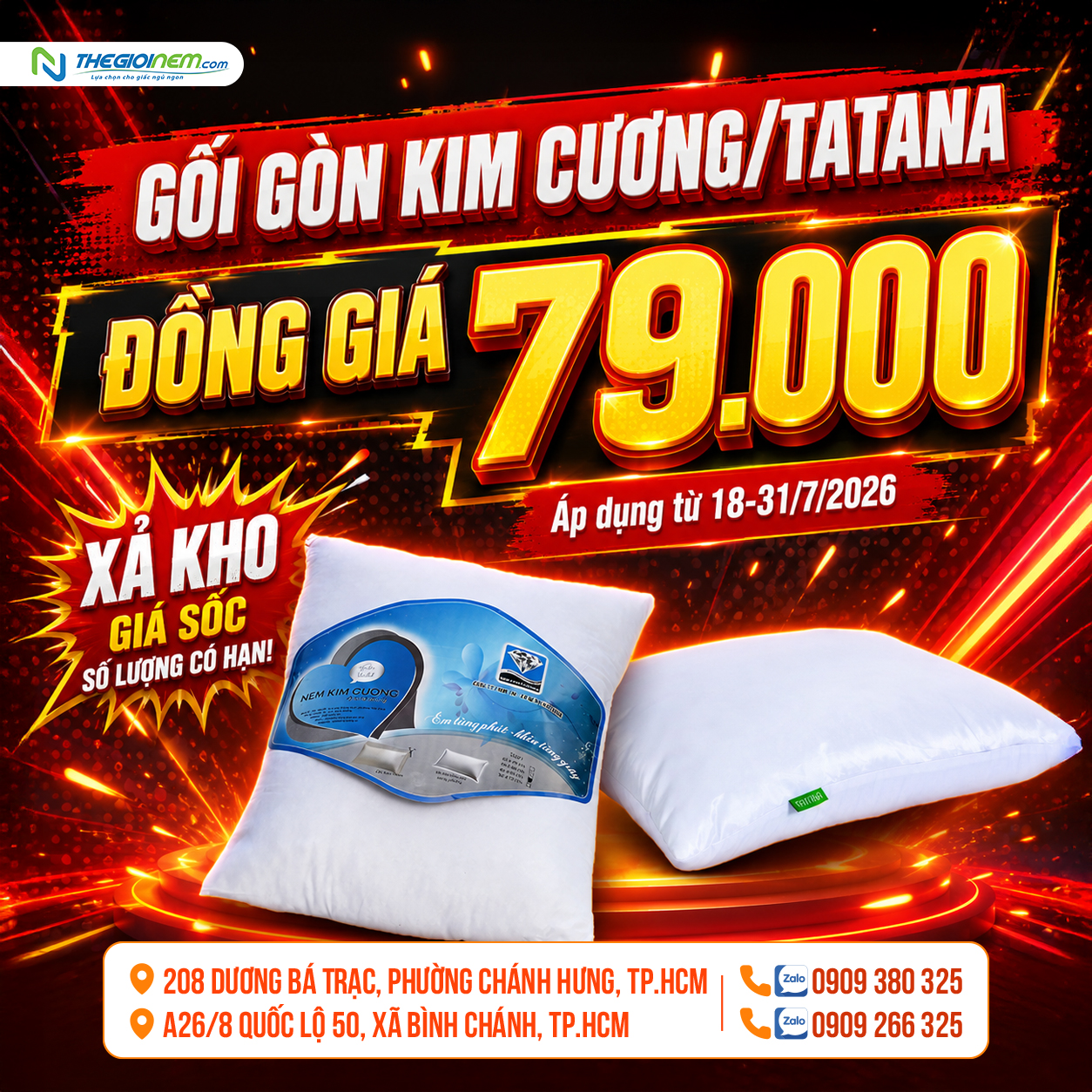 gối gòn 79k