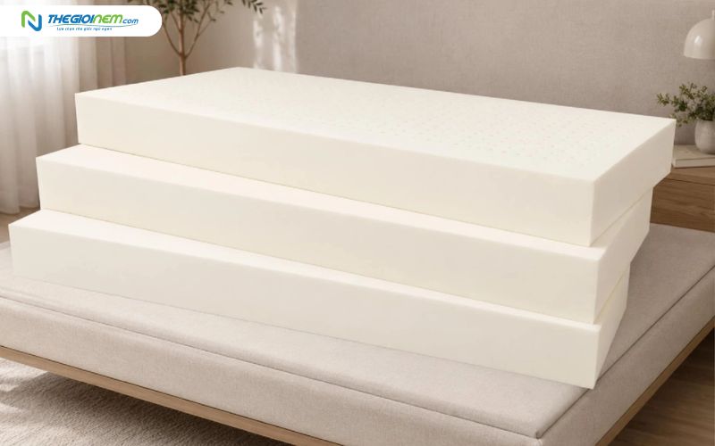 Chất liệu lõi nệm là một yếu tố cần quan tâm khi chọn nệm gấp 3