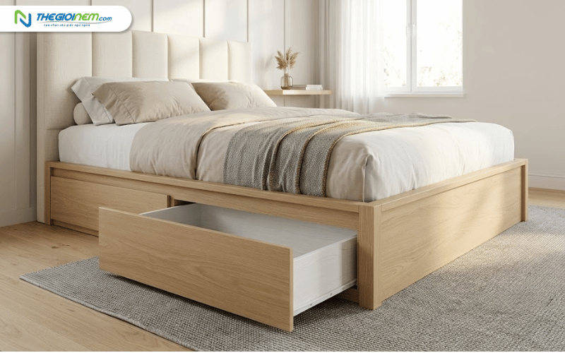 Giường ngủ hiện đại có ngăn kéo