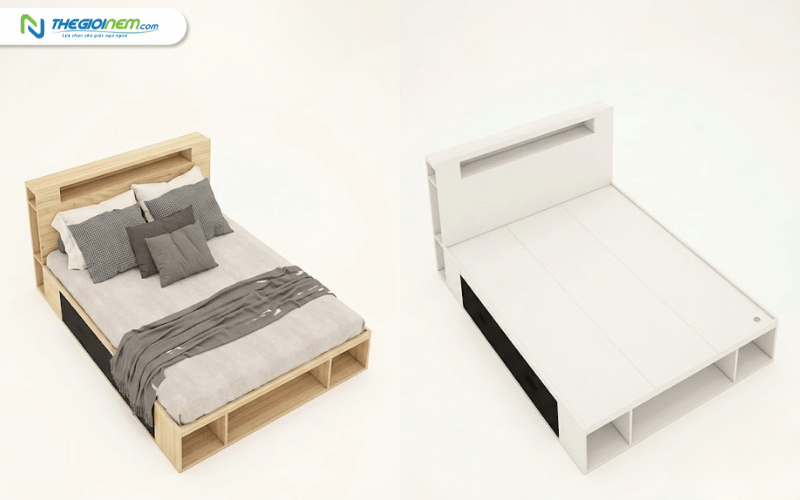Giường ngủ hộp ngăn kéo Tatana MDF048
