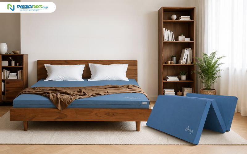Nệm bông ép Everon Padding gấp 3 tiện lợi