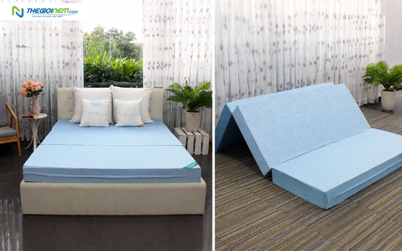 Nệm bông ép gấp 3 Edena nâng đỡ lý tưởng