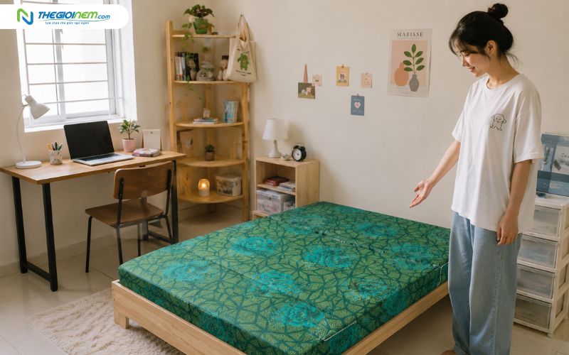 Sinh viên ở trọ ưu tiên chọn nệm có thể gấp gọn