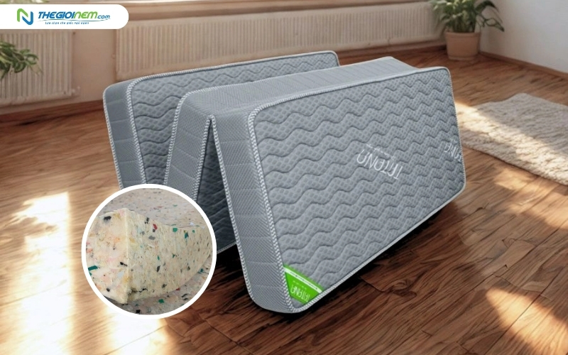 Nệm cao su tổng hợp gấp 3