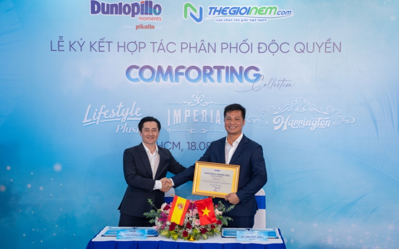Lễ ký kết ra mắt sản phẩm nệm độc quyền tại Thế Giới Nệm