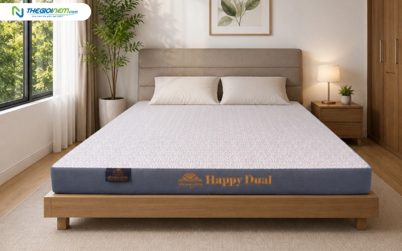 Nệm cao su thiên nhiên Kim Cương HappyDual