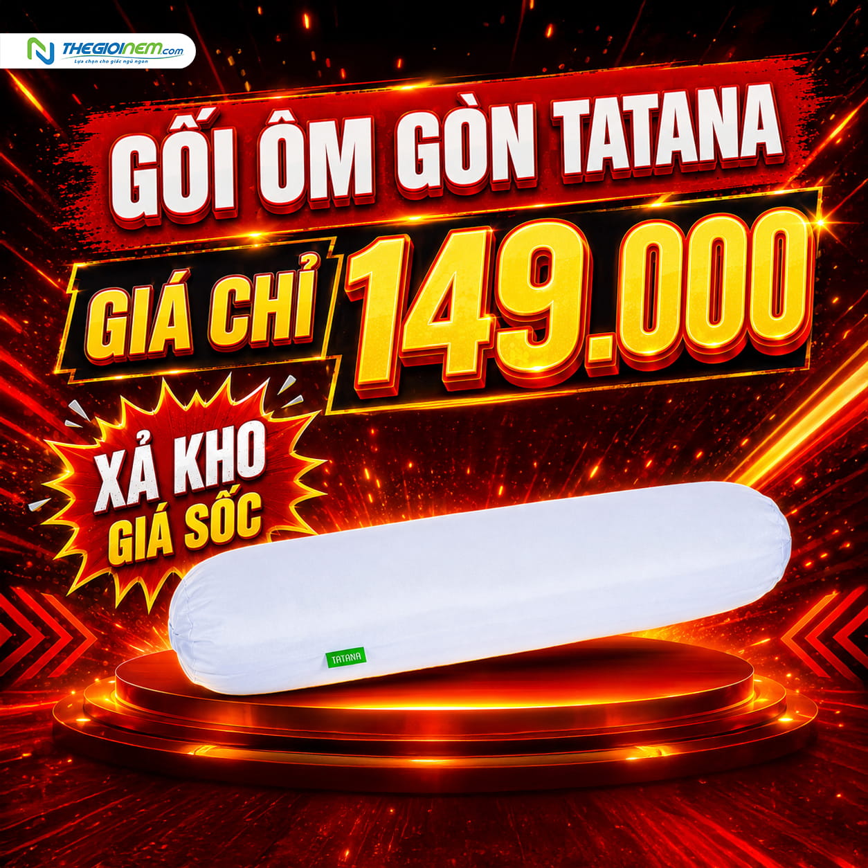 Gối ôm gòn Tatana GIÁ GIẢM CÒN 149K
