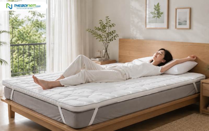 Topper thường được dùng để tăng thêm độ êm ái